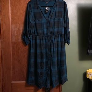 Torrid plaid dress size 1